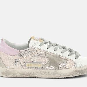 GGDB Superstar Sneakers Gold Croc 37